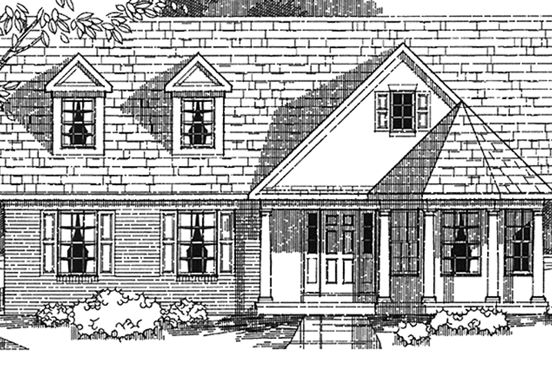 House Design - Colonial Exterior - Front Elevation Plan #1029-23
