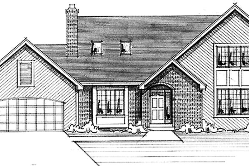 House Blueprint - Contemporary Exterior - Front Elevation Plan #51-702