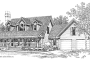 Country Style House Plan - 3 Beds 2.5 Baths 2090 Sq/Ft Plan #929-196 