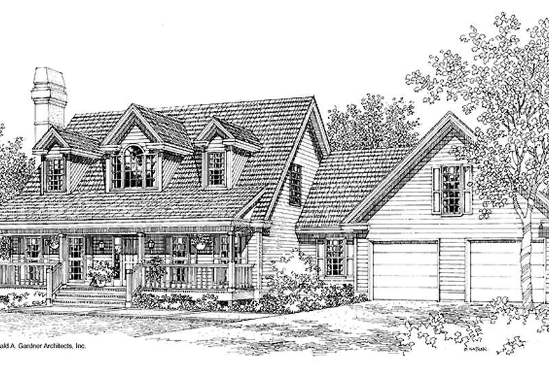 Home Plan - Exterior - Front Elevation 3 for Country House Plan #929-196 - 3 bed, 2.5 bath