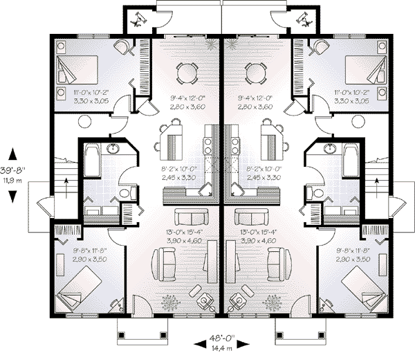Home Plan - Southern Floor Plan - Main Floor Plan #23-516