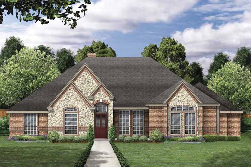 Dream House Plan - Traditional Exterior - Front Elevation Plan #84-771