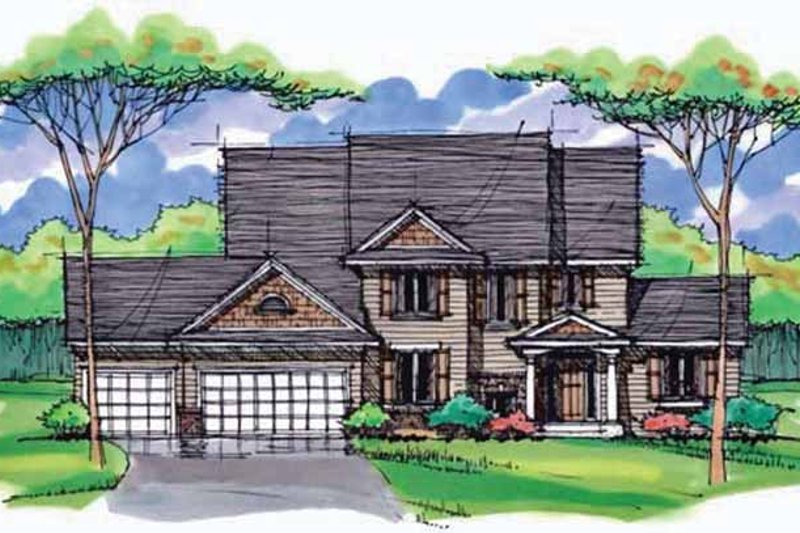 Dream House Plan - Country Exterior - Front Elevation Plan #51-1004