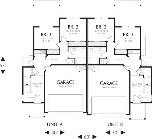 Craftsman Floor Plan - Main Floor Plan #48-627