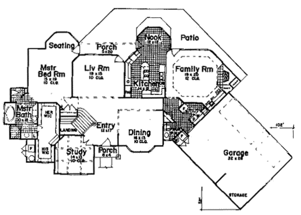 Traditional Floor Plan - Main Floor Plan #52-128