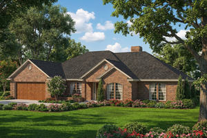 Southern Exterior - Front Elevation Plan #17-2502