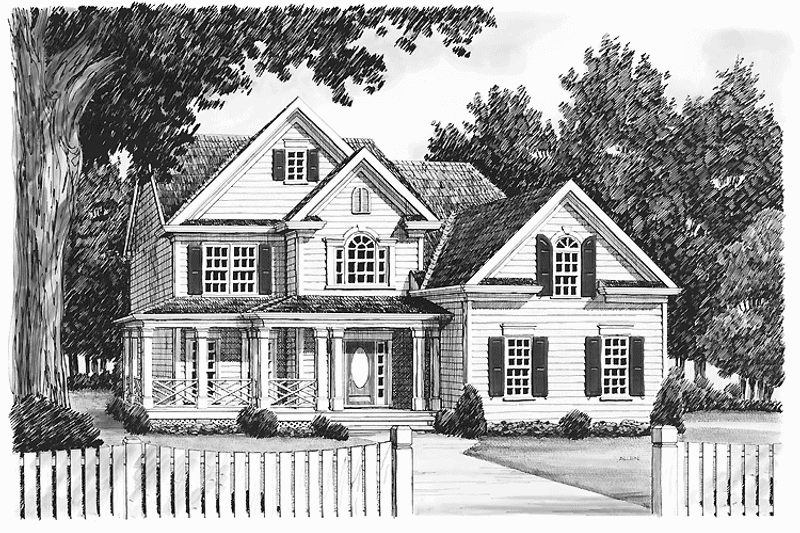 Home Plan - Exterior - Front Elevation 4 for Country House Plan #927-109 - 4 bed, 2.5 bath