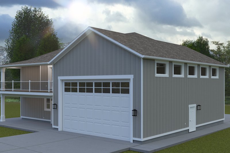 House Plan Design - Exterior - Rear Elevation 2 for Barndominium House Plan #1060-371 - 1 bed, 2 bath