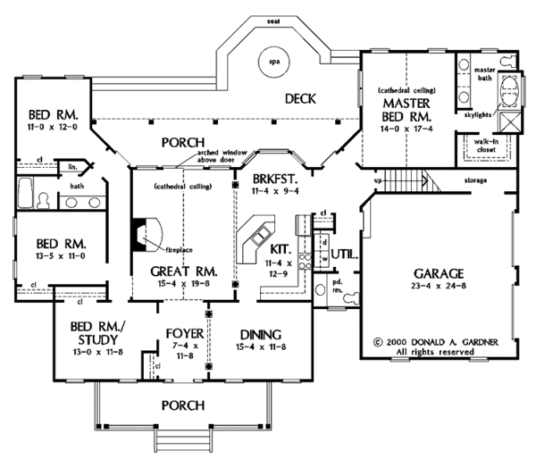 Country Floor Plan - Main Floor Plan #929-753