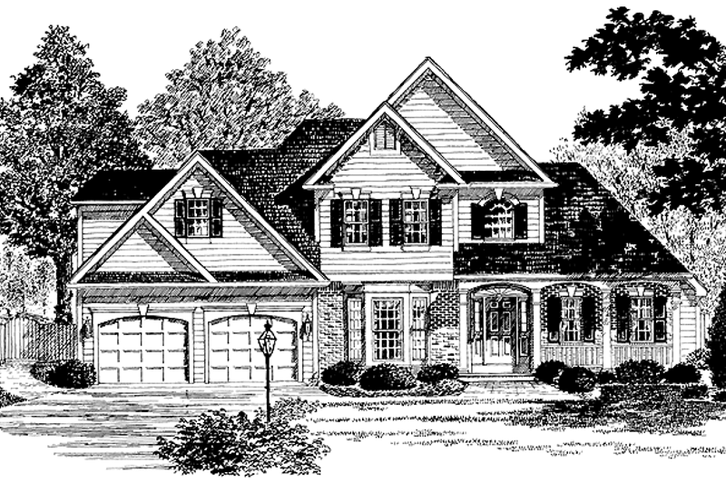 House Plan Design - Country Exterior - Front Elevation Plan #316-186