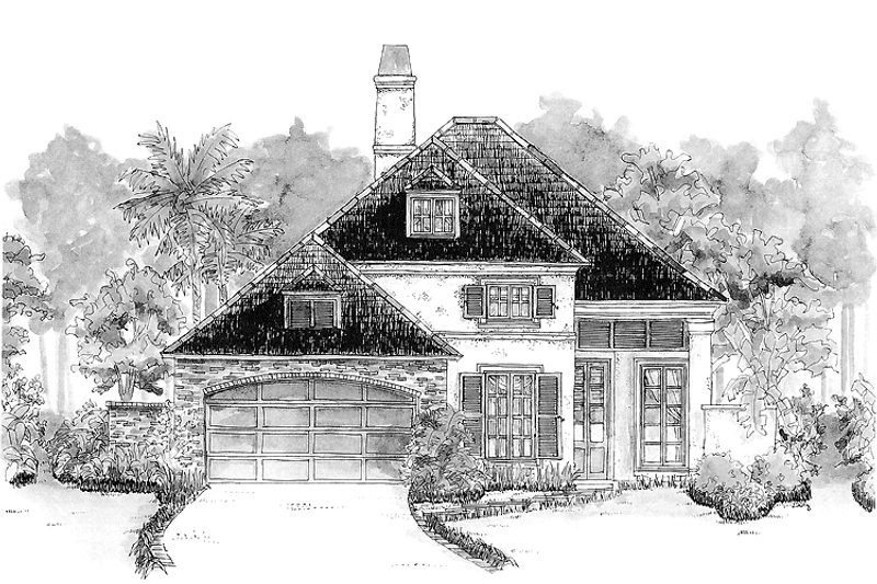Home Plan - Country Exterior - Front Elevation Plan #301-143