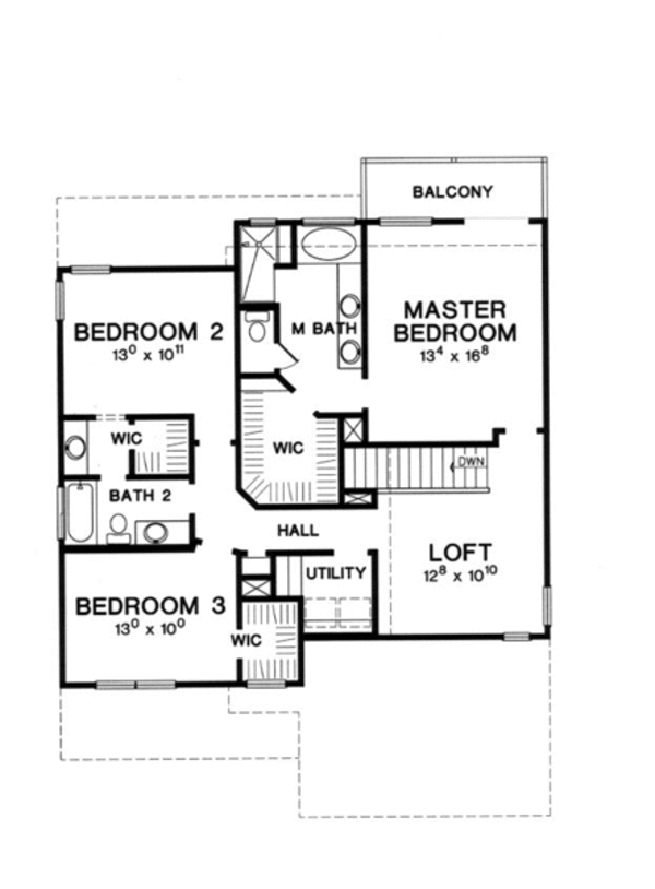 Modern Floor Plan - Upper Floor Plan #472-8