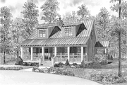 Colonial Style House Plan - 3 Beds 2 Baths 1451 Sq/Ft Plan #17-2761 