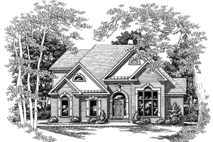 Exterior - Front Elevation 3 for Traditional House Plan #927-244 - 3 bed, 2.5 bath