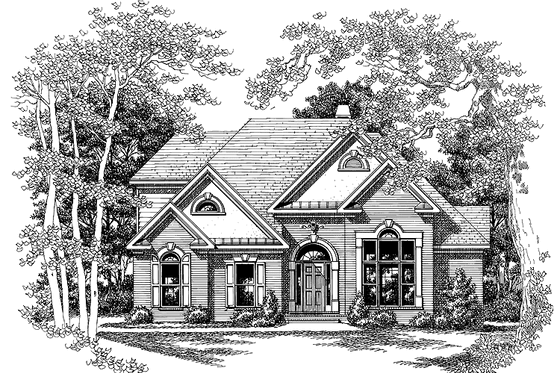Exterior - Front Elevation 3 for Traditional House Plan #927-244 - 3 bed, 2.5 bath