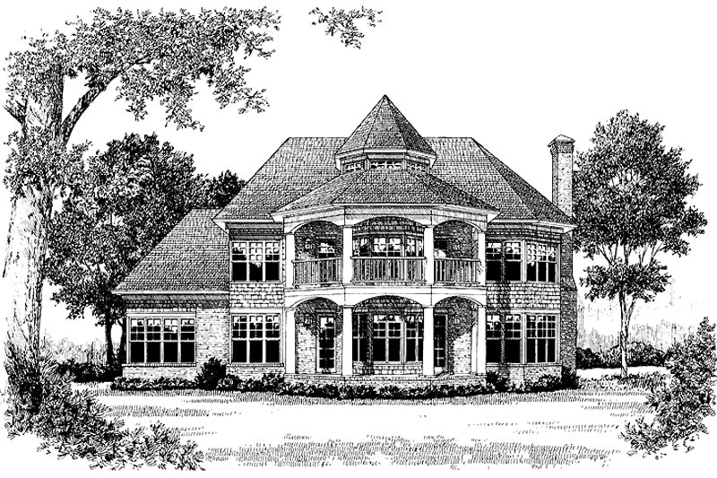 Home Plan - Exterior - Rear Elevation for Craftsman House Plan #453-363 - 4 bed, 3 bath