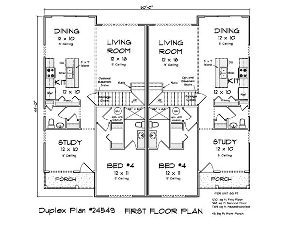 House Blueprint - Cottage Floor Plan - Main Floor Plan #513-2342