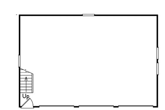 Floor Plan - Main Floor for Traditional House Plan #57-630, 0 bath