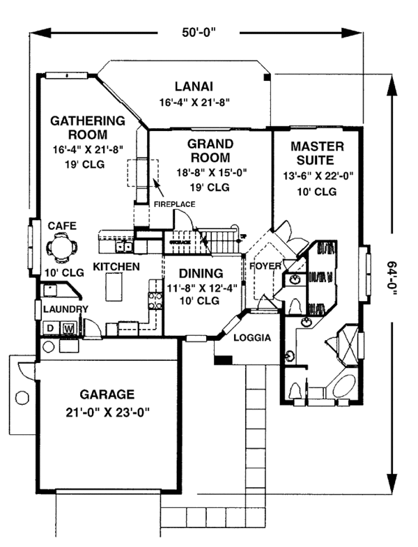 House Plan Design - Mediterranean Floor Plan - Main Floor Plan #1007-31