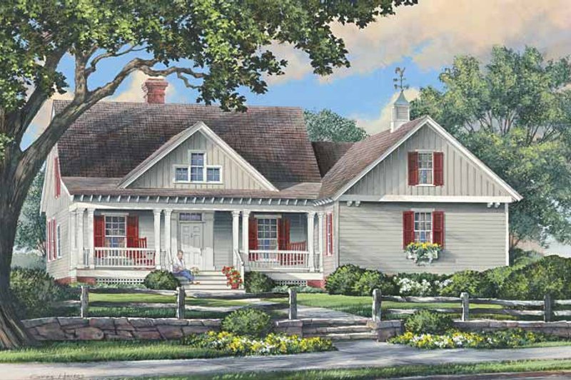 Home Plan - Traditional Exterior - Front Elevation Plan #137-340
