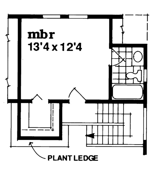 House Blueprint - Floor Plan - Upper Floor Plan #47-877