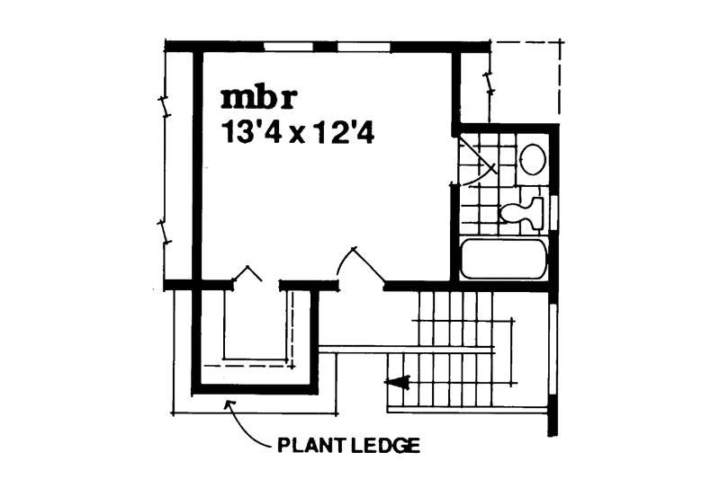 Dream House Plan - Floor Plan - Upper Floor House Plan #47-877 - 3 bed, 2 bath