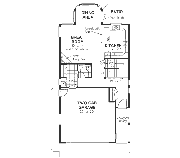 Traditional Floor Plan - Main Floor Plan #18-4254