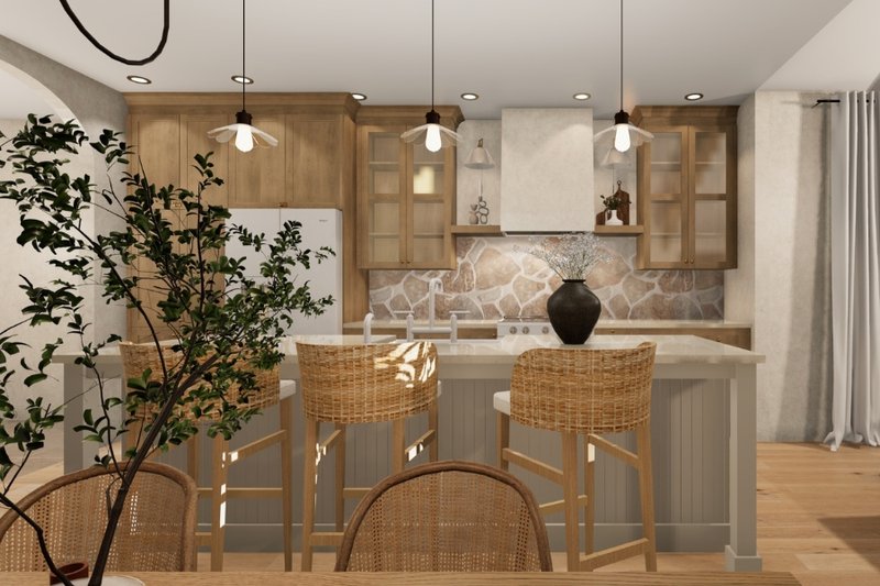 House Blueprint - Interior - Kitchen 1 for Country House Plan #23-2817 - 4 bed, 3 bath