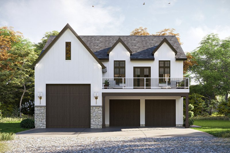 Dream House Plan - Farmhouse Exterior - Front Elevation Plan #455-673