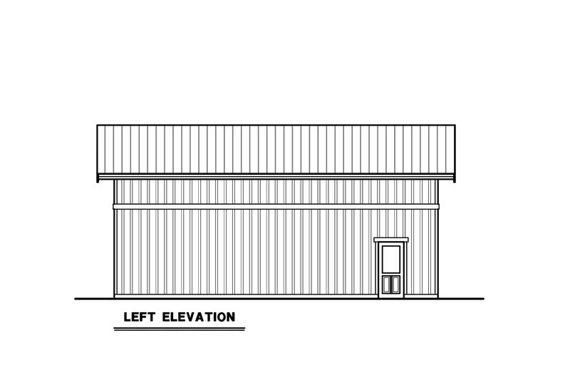 Architectural House Design - Exterior - Other Elevation for Barndominium House Plan #1070-241 - 1 bed, 1 bath