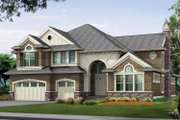 Craftsman Style House Plan - 4 Beds 3.5 Baths 4750 Sq/Ft Plan #132-350 Exterior 