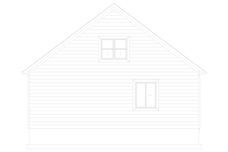 Architectural House Design - Exterior - Other Elevation 3 for Traditional House Plan #1060-86, 0.5 bath
