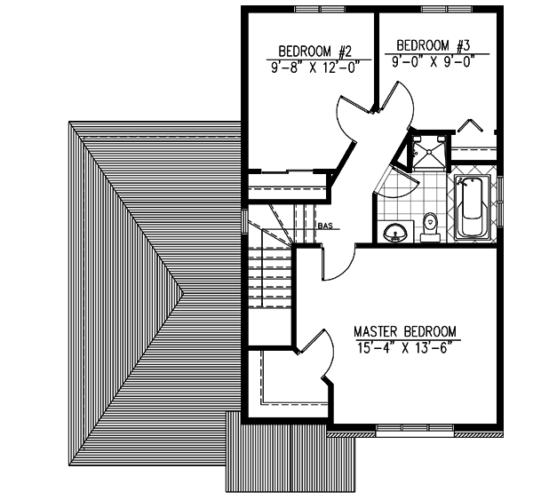 Floor Plan - Upper Floor Plan #138-218