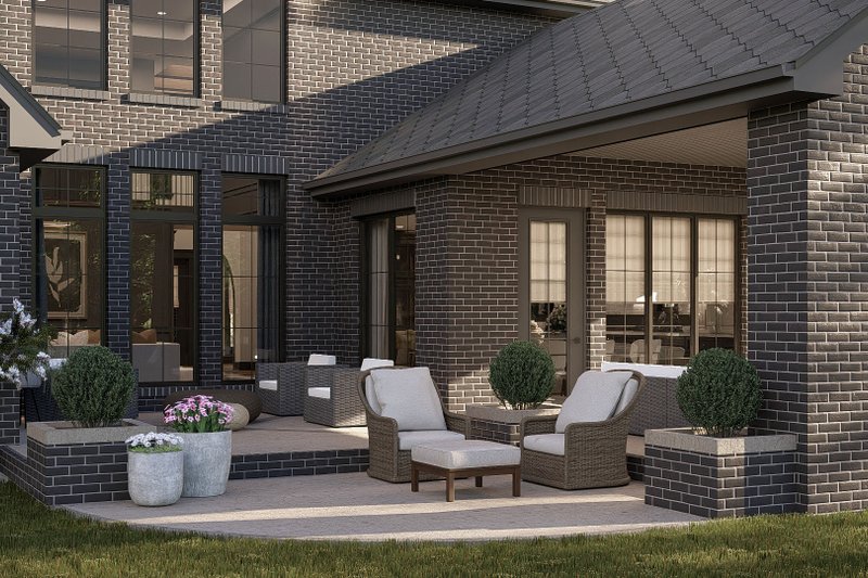 Dream House Plan - Exterior - Rear Elevation for Colonial House Plan #455-388 - 5 bed, 4.5 bath