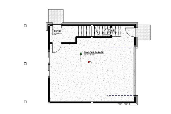 Floor Plan - Main Floor for Modern House Plan #895-137, 1 bath