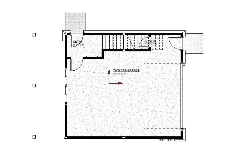 Architectural House Design - Floor Plan - Main Floor for Modern House Plan #895-137, 1 bath