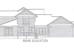 Exterior - Rear Elevation for Craftsman House Plan #112-146 - 5 bed, 4 bath