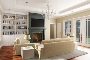 Interior - Family Room for Craftsman House Plan #456-36 - 3 bed, 2.5 bath