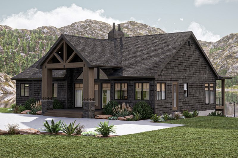 Dream House Plan - Exterior - Other Elevation for Beach House Plan #455-457 - 2 bed, 2.5 bath