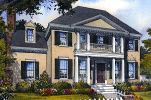 Colonial Exterior - Front Elevation Plan #417-295