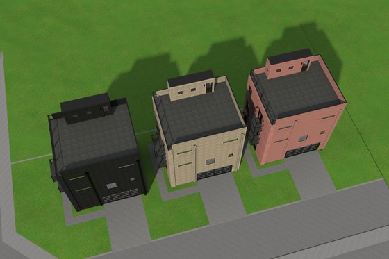 Exterior - Other Elevation 1 for Contemporary House Plan #932-213 - 2 bed, 2.5 bath
