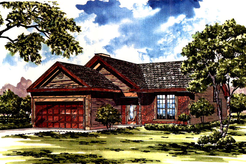House Design - Ranch Exterior - Front Elevation Plan #30-315