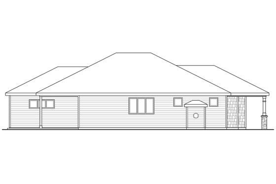 Exterior - Other Elevation for Traditional House Plan #124-912 - 3 bed, 2 bath