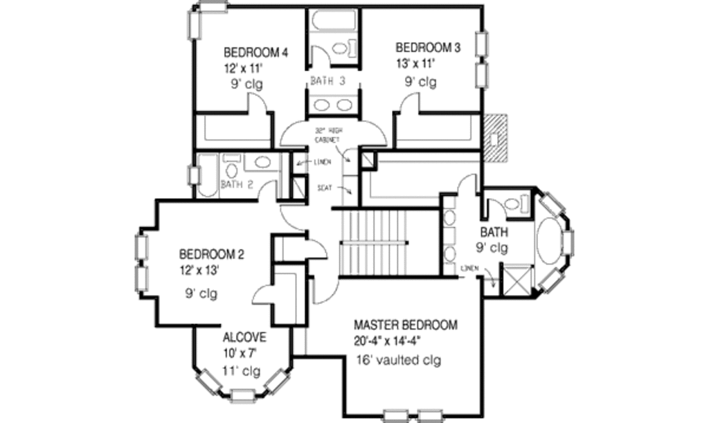 Victorian Style House Plan 4 Beds 3 5 Baths 2772 Sq Ft Plan 410