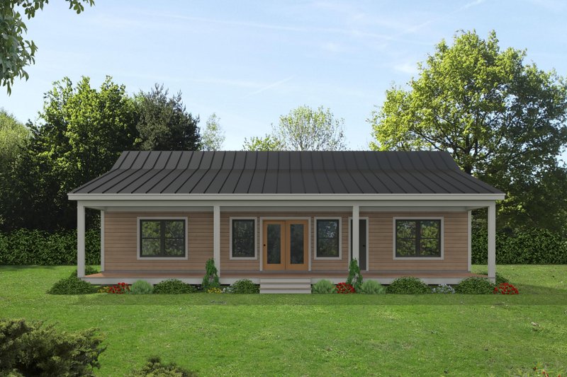 Home Plan - Exterior - Rear Elevation for Traditional House Plan #932-522 - 3 bed, 2 bath