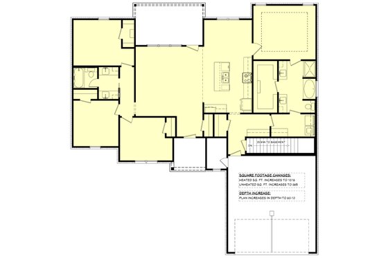 Floor Plan - Other Floor for Ranch House Plan #430-283 - 4 bed, 2 bath