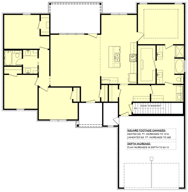 Architectural House Design - Ranch Floor Plan - Other Floor Plan #430-283