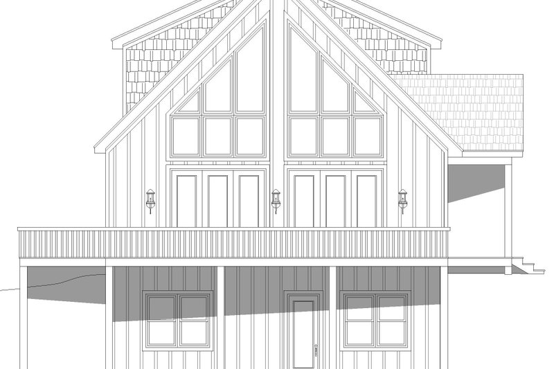 House Blueprint - Exterior - Other Elevation for Southern House Plan #932-819 - 4 bed, 3.5 bath