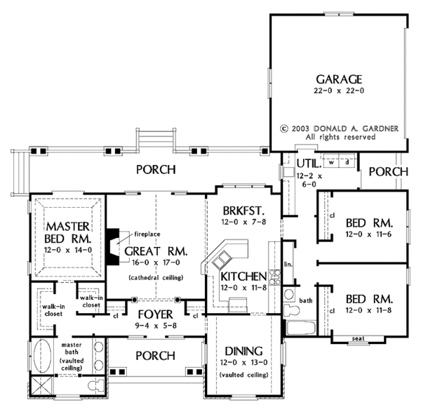 Home Plan - Country Floor Plan - Main Floor Plan #929-86
