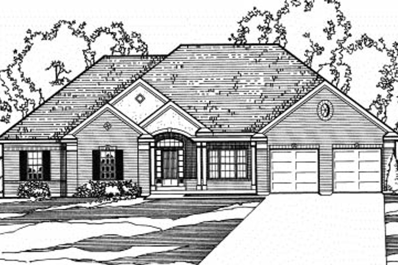 Dream House Plan - Traditional Exterior - Front Elevation Plan #31-128
